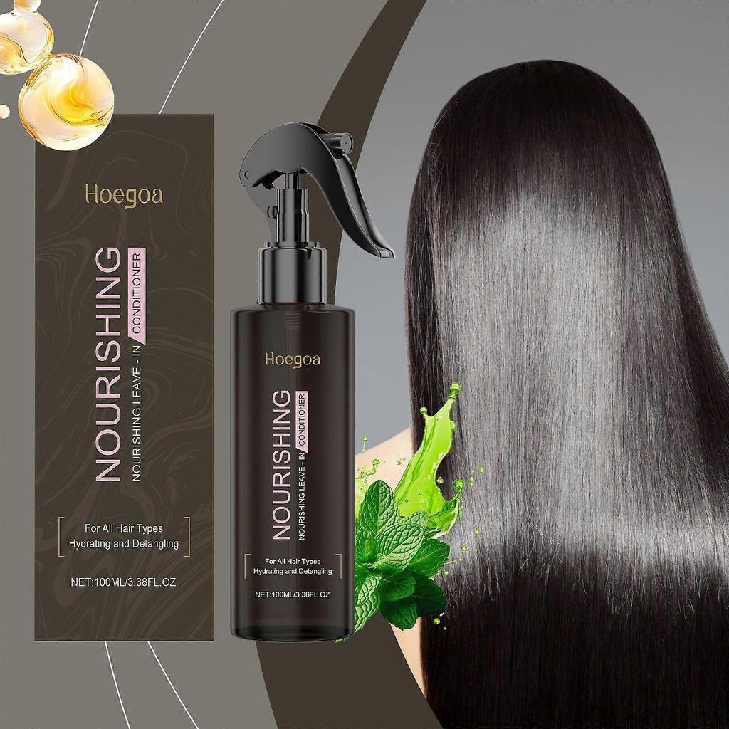 Hoegoa Nourishing Leave-In Hair Spray For Scalp Care, Nourishes Dry, Frizzy, Fluffy, And Smooth Hair
