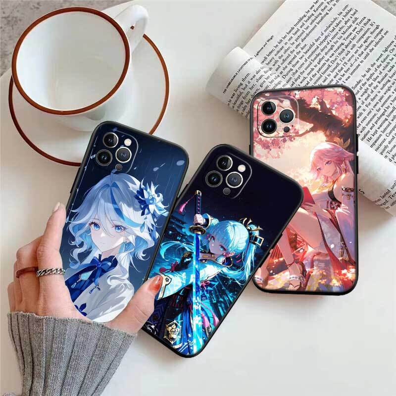 Genshin Impact Phone Case for Redmi Note 12 12S 12C 13 13C 13R 14 14S 14R 14C 11A 13X A3 A3X A4 A5 Pro Max Plus