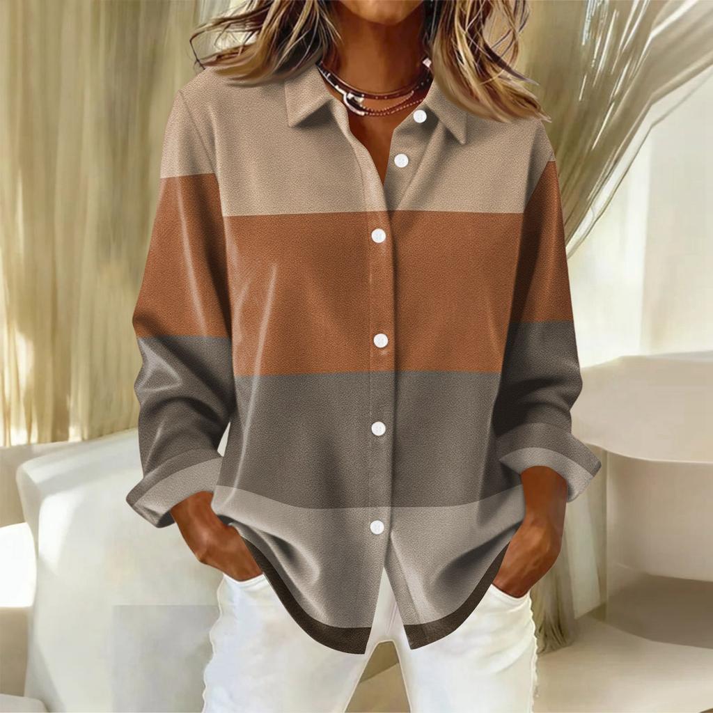 Dámská košile s knoflíky s květinovým potiskem, ležérní košile s dlouhým rukávem, halenky, ležérní základní topy plus size