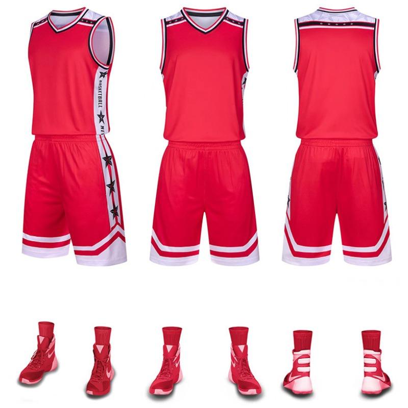 New Basketball Jersey Set Children'S Adult Jerseys Male And Female College Students Game Training Jersey Vest Summer