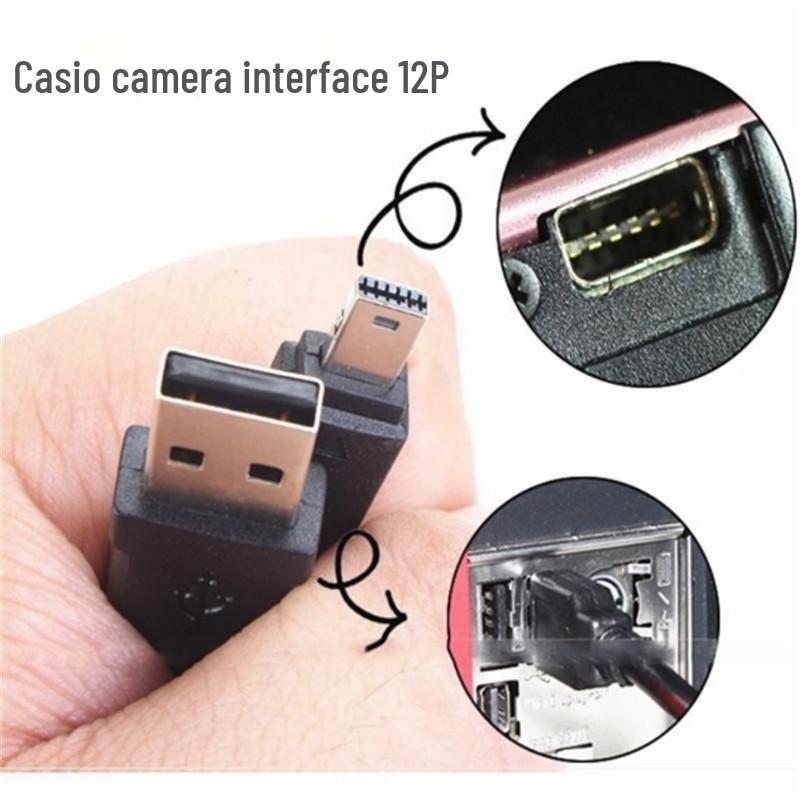 

USB Charging Data Cable for Casio TR150/ZR1200/1500 Selfie Stick, 1 Meter