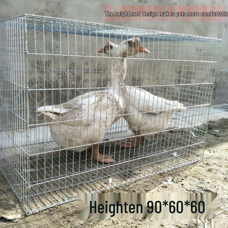 Large Multi-Purpose Animal Cage: Rabbit, Pigeon, Chicken, Goose - Wire Mesh Panel, Easy Assembly, Transport Ready, Mother-Child Design.