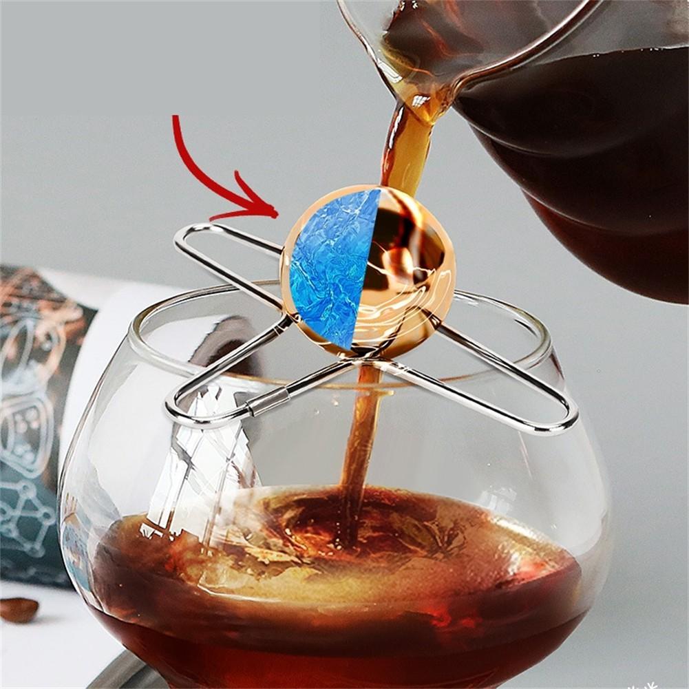 Stainless Steel Espresso Coffee Ice Cube Ball Durable