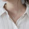 S925 Sterling Silver Geometric Pendant Necklace for Women - Cool, High-End Clavicle Chain