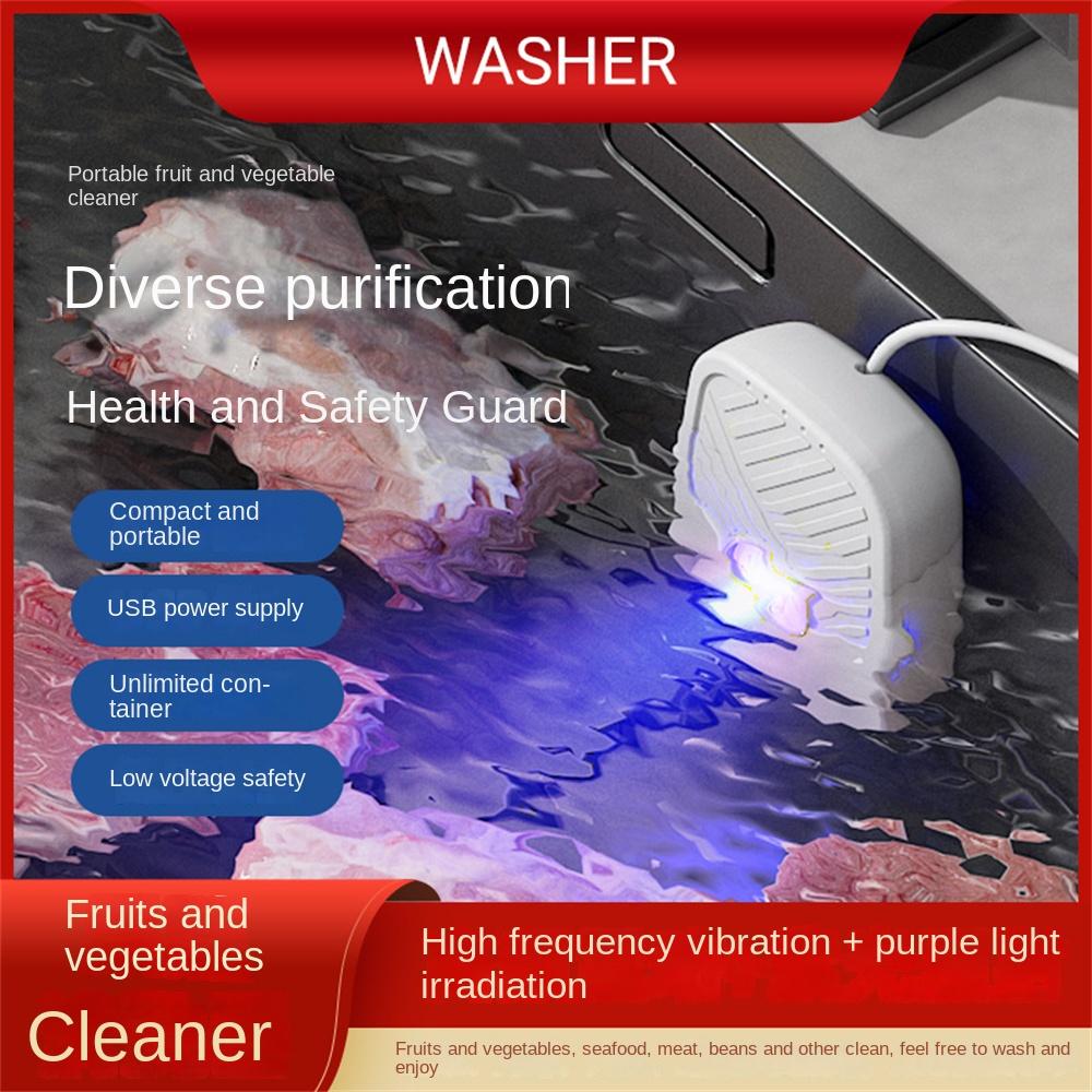 Free Hand-washing Fruit  Machine Convenient High Frequency Vibration Usb Kitchen Food Cleaner Machine Fruit And Vegetable Washer