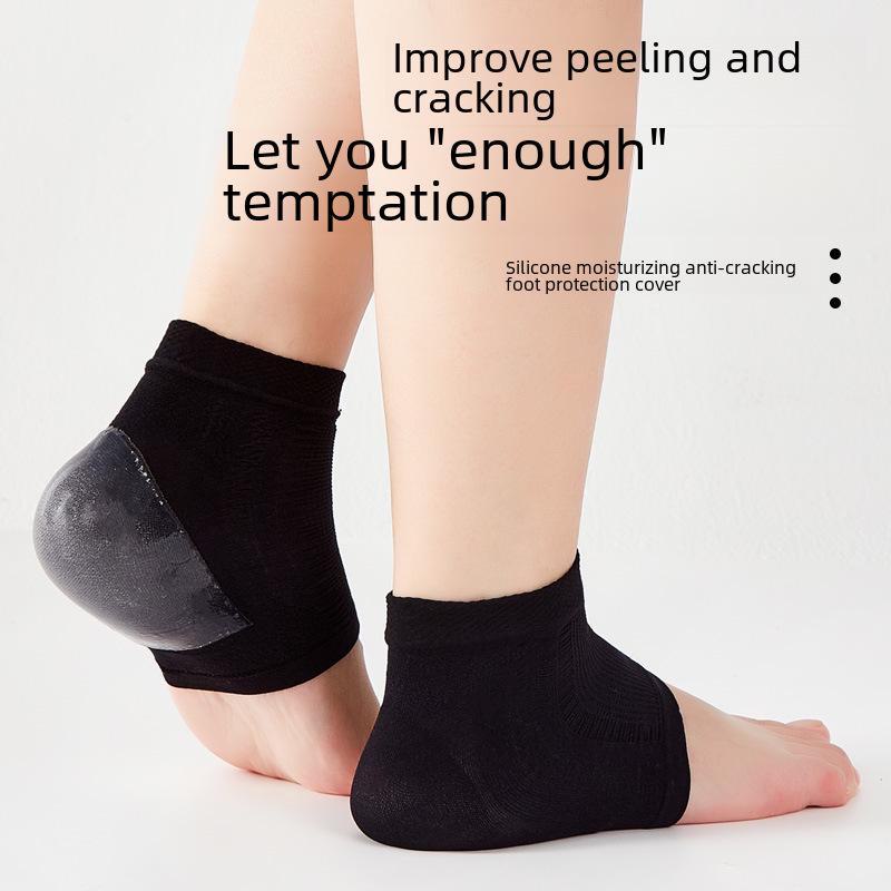 Upgraded Silicone Heel Protectors: Anti-Crack Socks for Unisex Foot Care