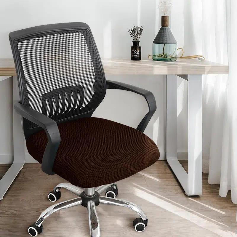 Corn Kernel Stretch Velvet Computer Chair Cover Home Chair Cover Thickened Simple Non-slip Dining Chair