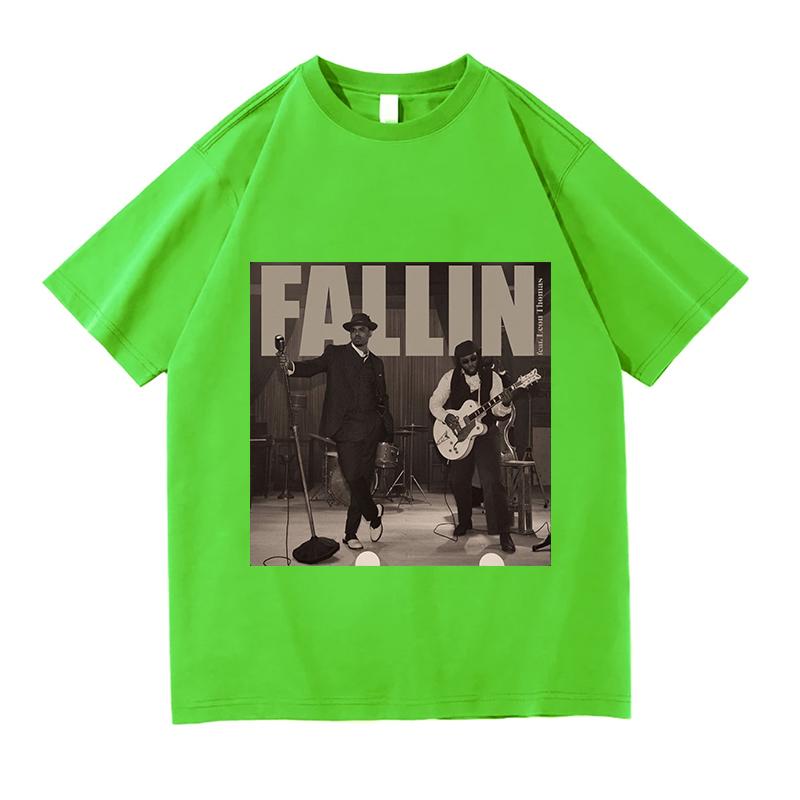 Chris Brown Fallin TShirt Graphic T Shirts Unisex Unisex Fashion Vintage Street Short Sleeve T Shirts Casual Pure Cotton Streetwear