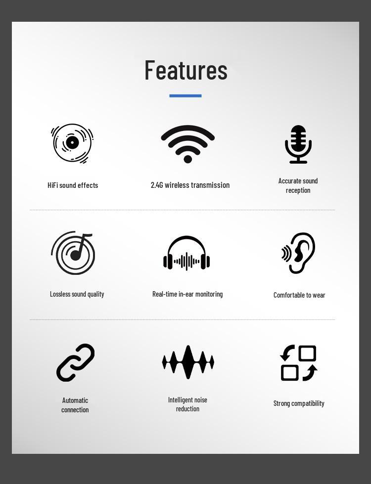 Upgraded AI Wireless Microphone & Sound Card Headset for Indoor/Outdoor Streamers and Singers