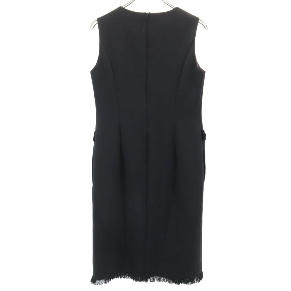 FOXEY Made In Japan No Sleeve One Piece 38 Black Women Used