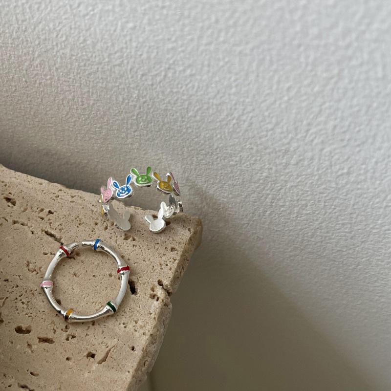 Rabbit Adjustable Fashionforward Design Ring For Women Highquality Copper Material