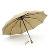 Nanjiao Automatic Vintage Wooden Handle Folding Umbrella