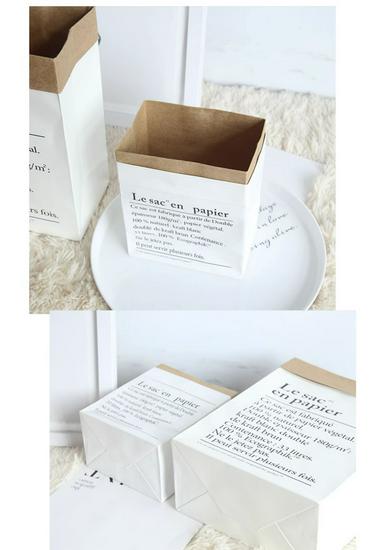 Nordic Style Kraft Paper Flower Basket for Fresh or Dried Bouquets