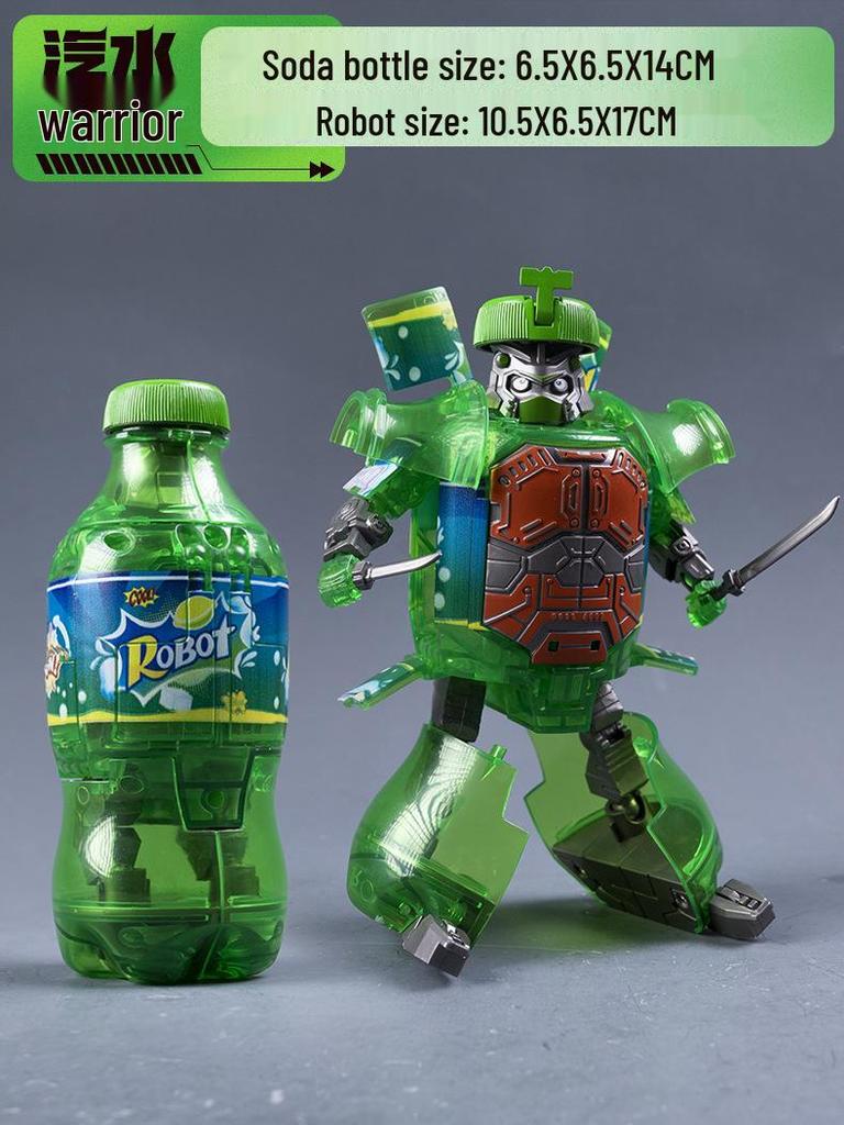 Transforming Internet Celebrity Cola Robot Mecha Toy for Kids