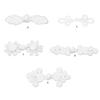 Chinese Closure Button Scarf Cardigan and Costumes Outfit Sewing White Cheongsam Sewing Fasteners