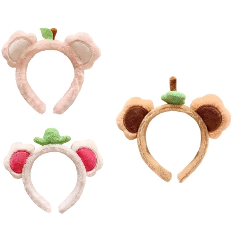 Comfortable Plush Hair Band Stylish Lovely Hair Hoop For Skin Care Bathing Nonslip Design Gentle On Skin