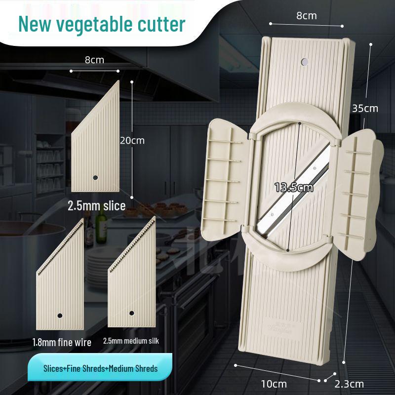 Commercial Handheld Potato Grater & Slicer with Hand Guard for Restaurants and Canteens