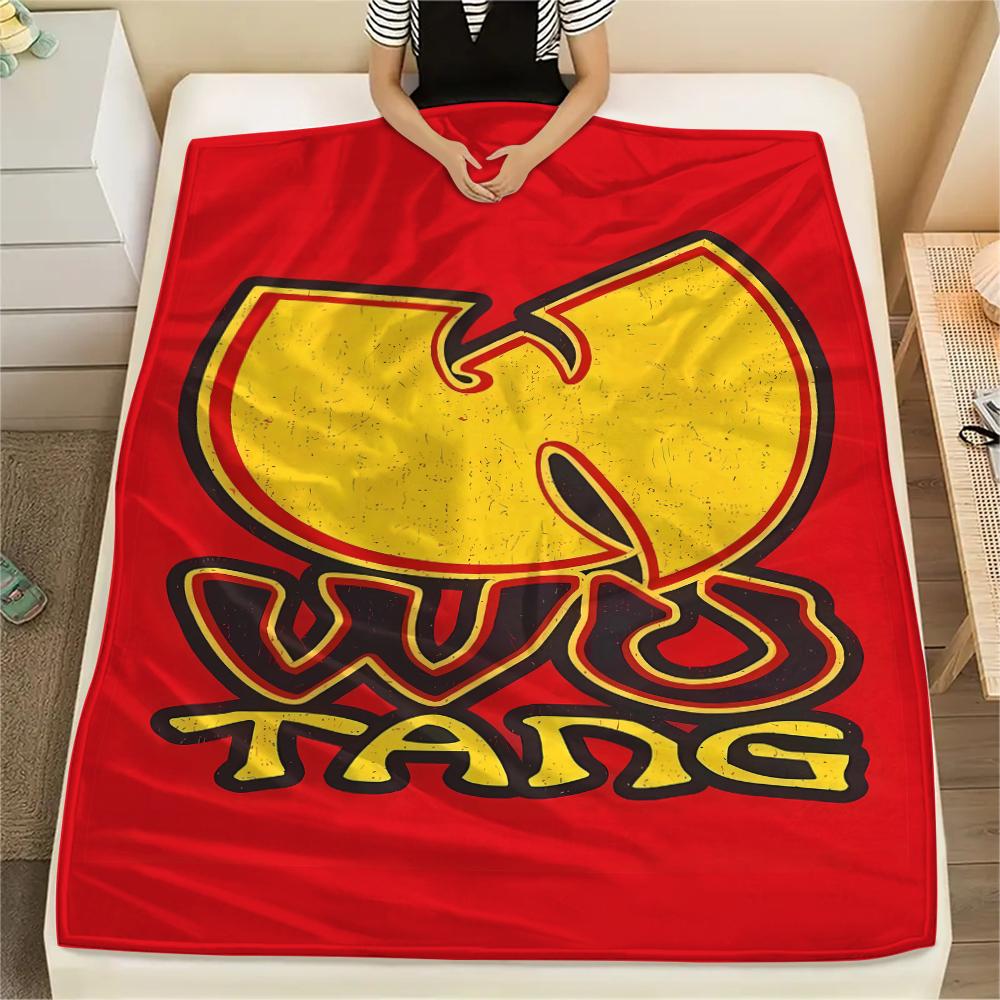 1 Pieza Manta de Franela con Estampado Wu-Tang Clan, Alta Calidad Para Todas las Estaciones, Decoración del Hogar, Calidez y Comodidad, Perfecta para Regalos de Navidad