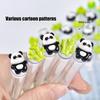 1/2/5Pcs Cute Panda Bamboo Eyelash Brush Tubes With  Lash Mascara Wands Eyebrow Comb Spoolies Applicators Makeup Tools