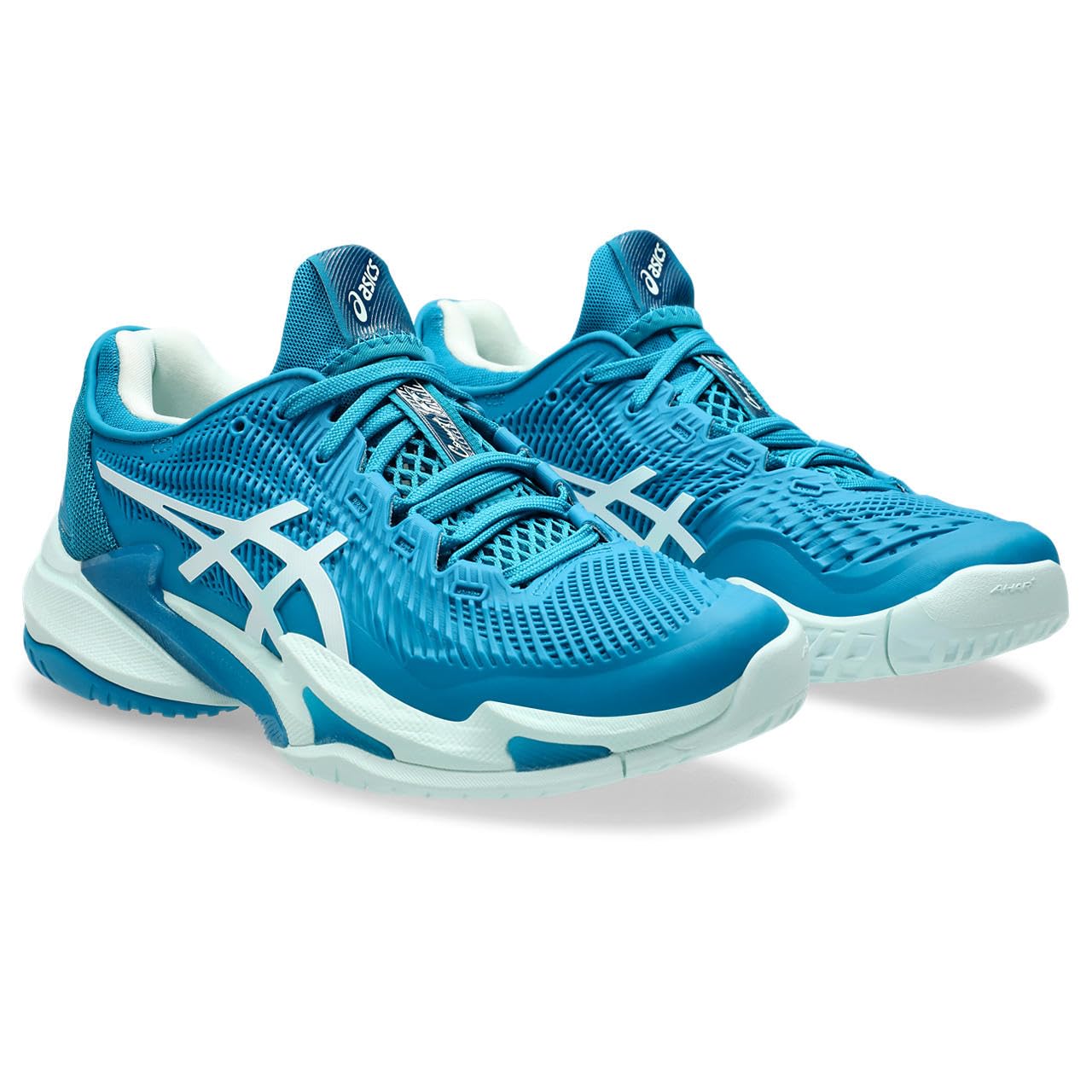 

Кроссовки для тенниса COURT FF 3 1042A220 Teal [ASICS] женские, синие/белые 23,5
