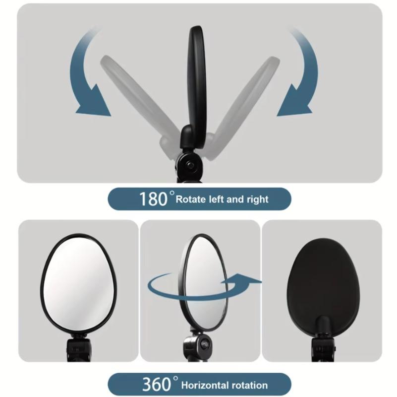 Bicycle Rearview Mirror 360 Degree Adjustable Rotatable Cycling Handlebar Rear View Mirrors for MTB Road Bike Safety Accessories