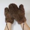 New Knitted Natural Mink Fur Gloves Women Winter Warm Good Elastic Mink Fur Mittens Russian Female Genuine Fur Glove