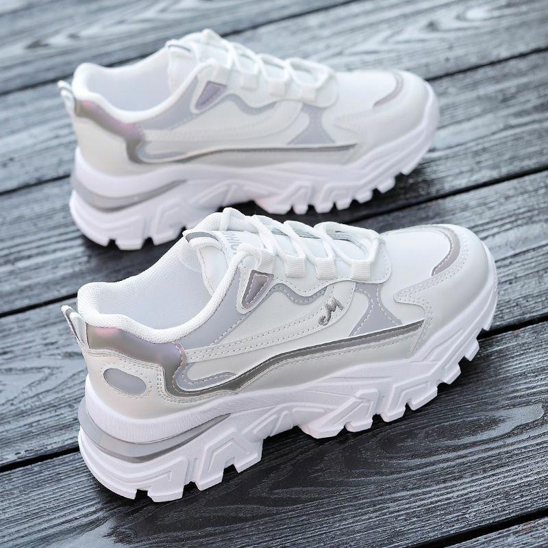 Модные зимние женские новые хлопковые туфли на толстой подошве — фото 6