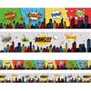 67ft Super Theme Hero Bulletin Board Borders Stickers Super Theme Hero Bulletin Board Decorations Hero Themed Border Stickers Holiday Borders for