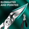 Slanted Pointed Pipe Bend Nail Clipper Anti-Splash Ingrown Portable High Quality Eagle Beak Oblique Toenail Fingernail Trimmer
