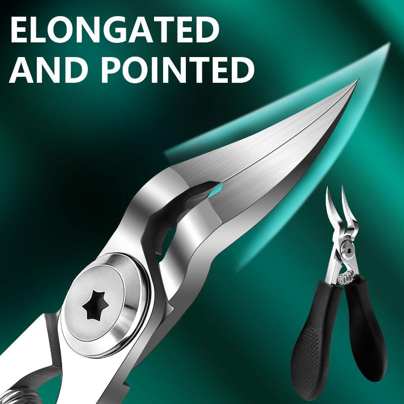 Slanted Pointed Pipe Bend Nail Clipper Anti-Splash Ingrown Portable High Quality Eagle Beak Oblique Toenail Fingernail Trimmer