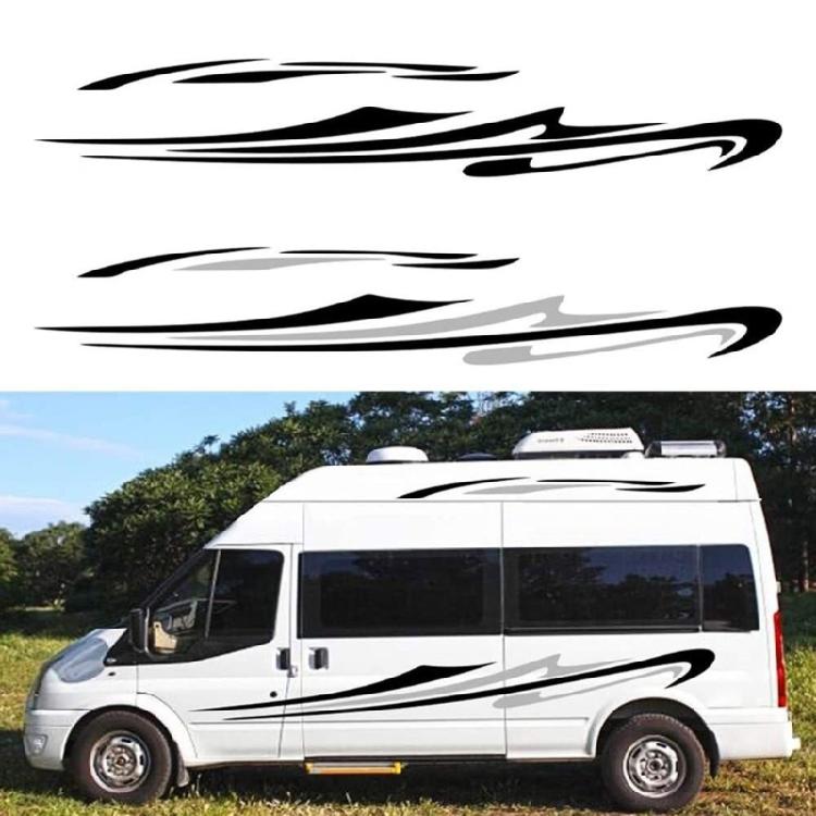 Versatile Car Side Stripes Sticker Scratch Resistant Eye Catching Campers  Side Stripes Sticker Set for Motorhome