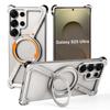 Custodia Eary per Samsung Galaxy S25 S24 Ultra con Anello Magnetico Magsafe Stand Rotante a 360° Copertura Metallica Senza Bordi Antiurto