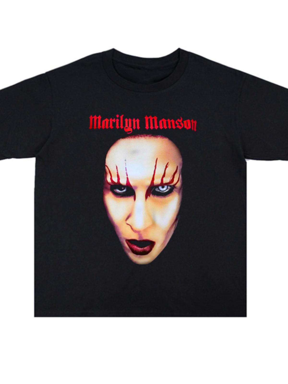 Алфавитный Арт Тату Дизайн Уличная Свободная Хлопковая Футболка Рок-группа Индустриальный Металл Готика Триллер Короткий Рукав Парная Футболка 4XL