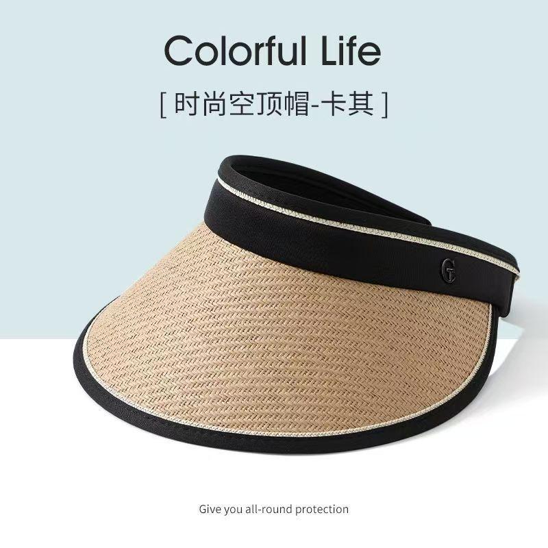 Empty top sun hat riding beach eaves UV anti-ultraviolet sun hat · outdoor leisure breathable sun protection hat