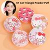 1/5Pcs Cute Kt Cat Soft Triangular Powder Puff Wet And Dry Dual-Use Concealer Makeup Cushion Sanrio Girls Beauty Makeup Tool