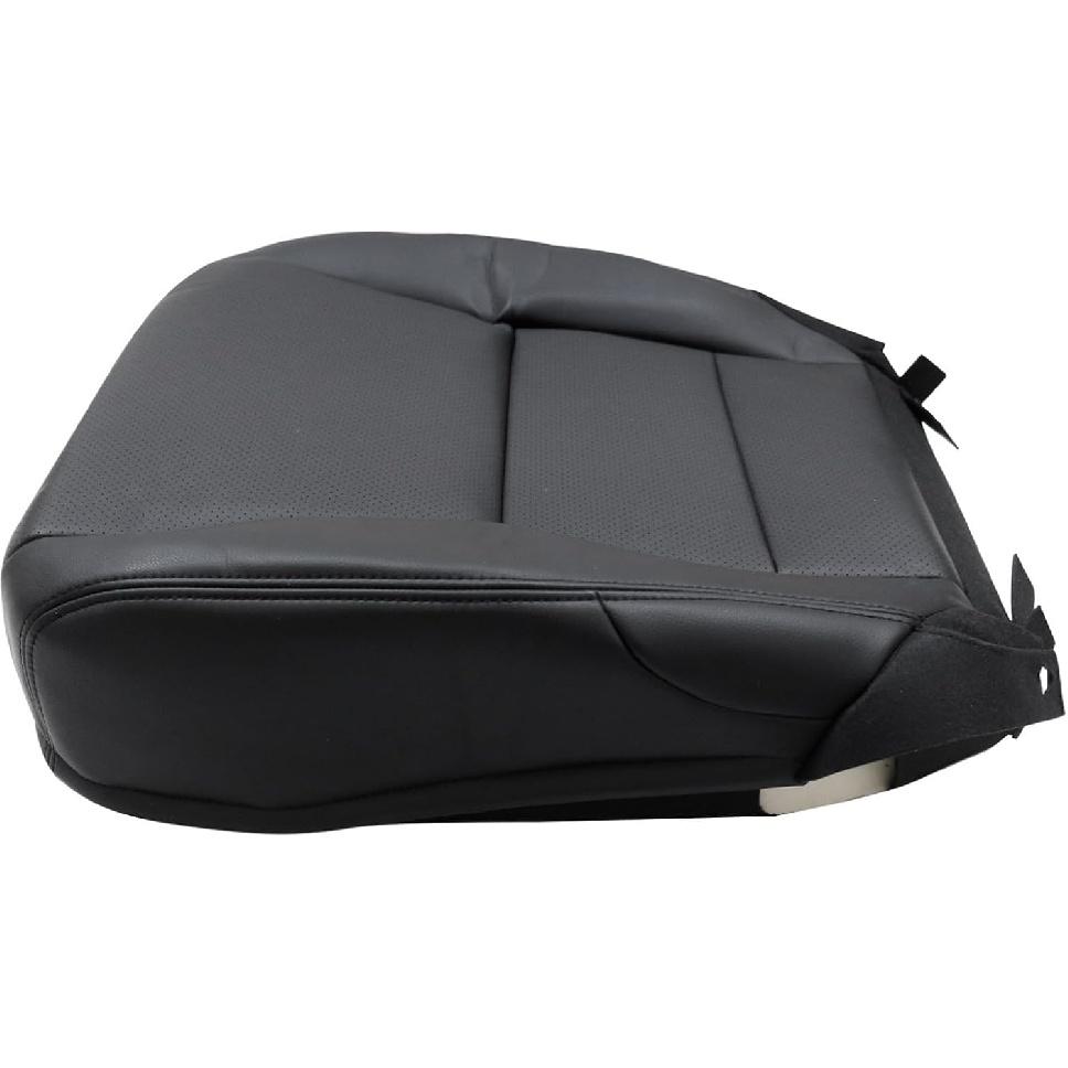 NLQR Front Passenger Side Bottom Replacement Seat Cover Microfiber Leather Black Perforated Compatible with Honda Accord Sedan 2013 2014 2015 2016