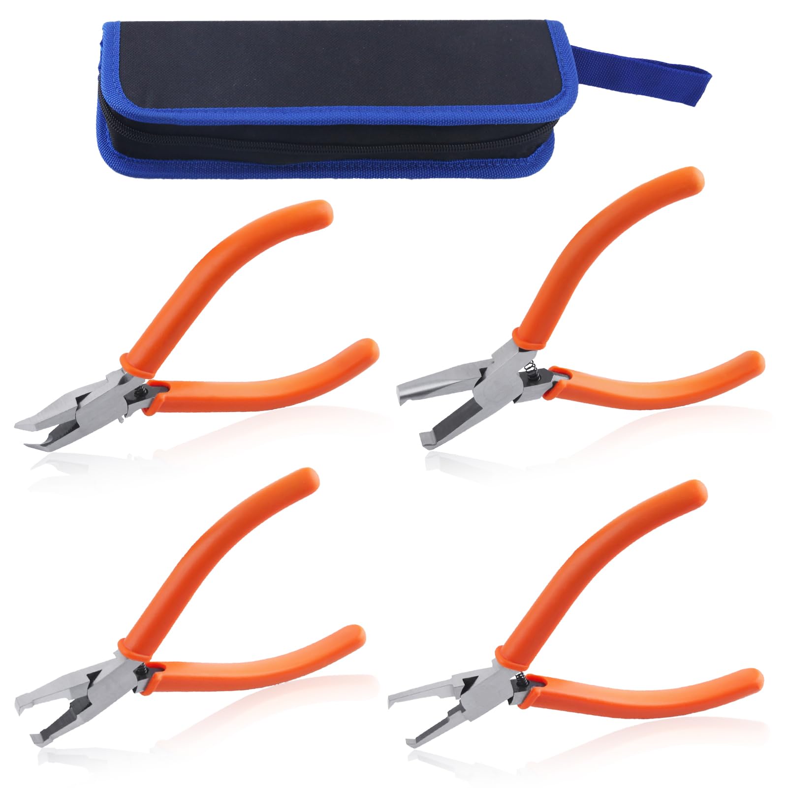 

SPEEDWOX Бокорезы с и 7 мм для пластика и Чехол для хранения для резки цепей и печатных плат 4 штуки 3 мм, 5 мм, Лезвия, Угол 38 градусов, Модели, Маленькие, оранжевый