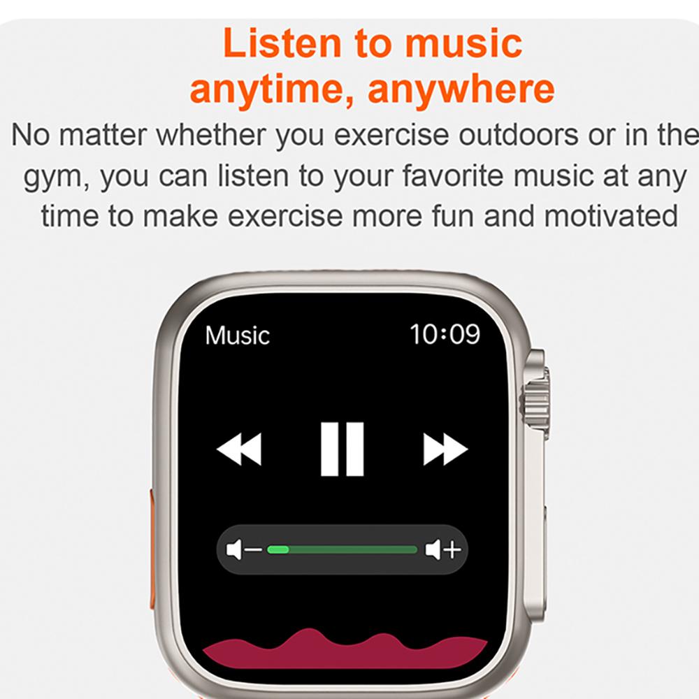 2.0 Inch Series 8 Bt Call Men Smart Watch I8 Ultra Blue Tooth Headset Women Heart Rate Monitor Fitness Sport Smartwatch