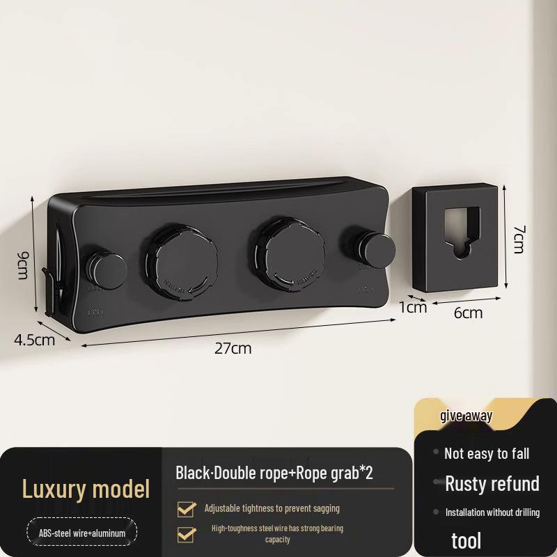 

Безударная выдвижная невидимая бельевая веревка для использования в помещении и на балконе