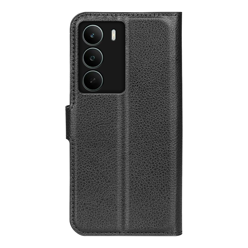 Für Realme C71 4G Hülle Litschi-Textur Stoßfeste Leder-Geldbörse Handyhülle