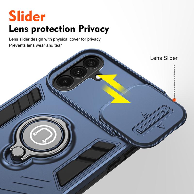 For Samsung A36 Heavy Duty Armor Shockproof Dust-Proof Case For Samsung Galaxy A36 Ring Holder Camera Lens Protection Cover A36