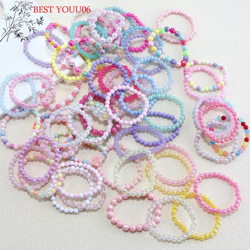 (YOUU06)10-30Pcs Colorful Beads Bracelet Kid Birthday Party Favors Goodie Pinata Filler Baby Shower Wedding Guest Treat Gift