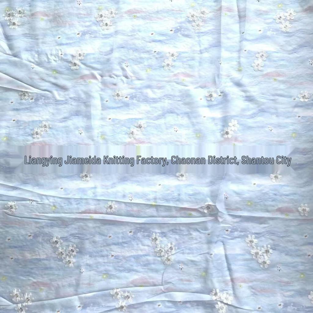 Yangzhou Embroidered Flower Fabric for Women's and Children's Clothing, Hanfu, and Printed Embroidery Clothing