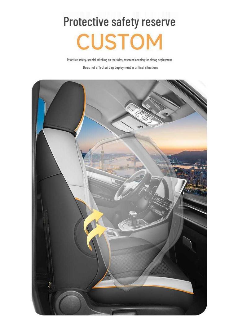 Haval M6 PLUS Full-Coverage Smart Seat Covers: All-Season Leather Cushions