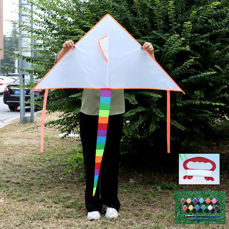 Children s DIY Kite Painting Craft Kit 12 Colors + 2 Brushes