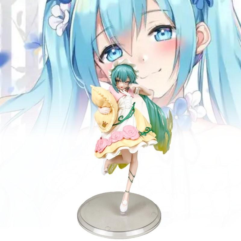 Adorable Hatsune Miku Fairy Tale Wonderland Plush Pillow Pvc Figure Collectible Model