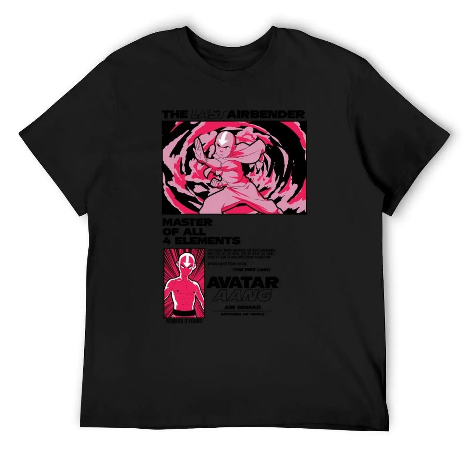 Avatar_ The Last Airbender Aang Master Of All Elements Comic T-Shirt XXXXXL чёрный