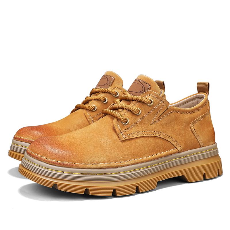 

Мужская обувь ручной работы Роскошная кожаная уличная повседневная обувь для мужчин Туфли для платья Высококачественная удобная обувь на толстой подошве Нескользящая износостойкая 39 коричневый