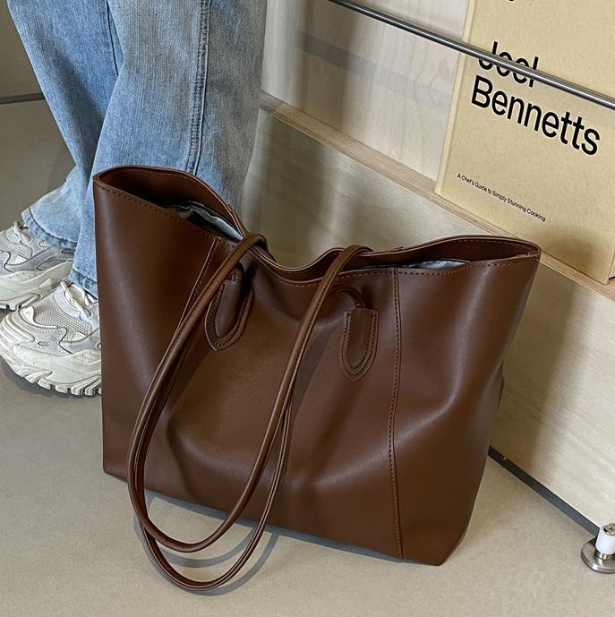 Geantă tote cu capacitate mare, geantă simplă casual pentru femei, geantă de umăr versatilă pentru naveta