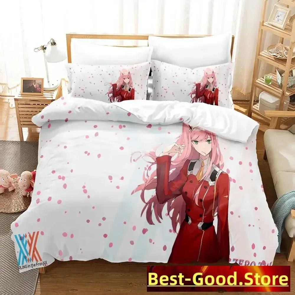 Kawaii  Bedding Set Single Twin Full Queen King Size Bed Set Aldult Kid Bedroom Duvetcover Sets Anime